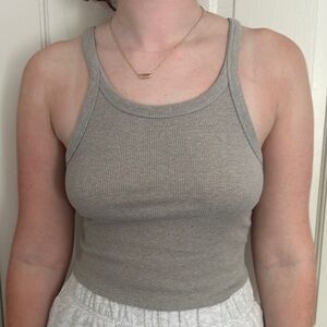 Grey/Beige Tank Top
